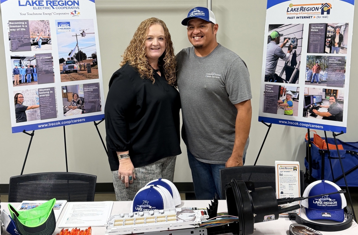 LRTC Attends Career Fair at OSU/Cherokee Nation Fiber Technician Program