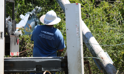 Storm Cleanup Underway Across Lake Region’s Service Territory